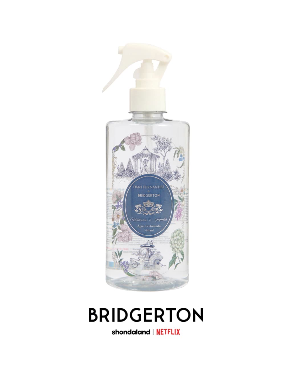 Água Perfumada Hortênsias & Segredos 510ml | Dani Fernandes & Bridgerton