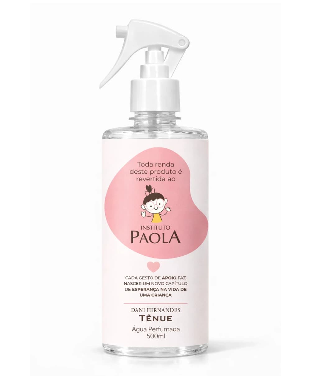 Água Perfumada Instituto Paola Tênue 500ml - Renda 100% Revertida em Doações