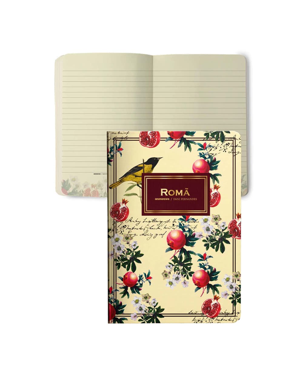 Caderno Perfumado Flex Romã 32 Folhas 150mm x 210 mm | Dani Fernandes & Animativa