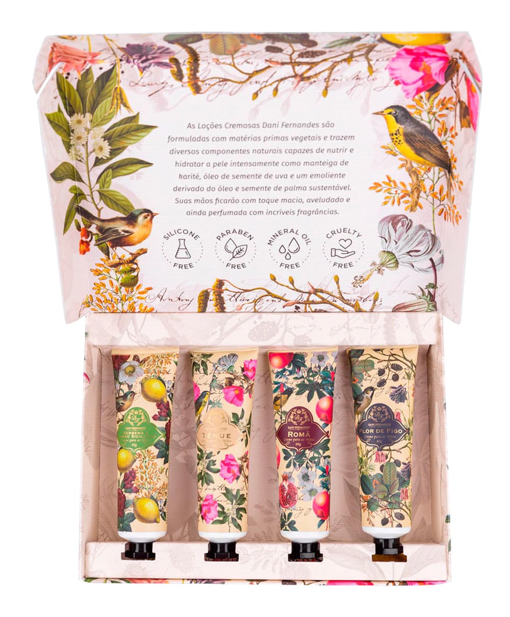 Creme para Mãos caixa com 4 unidades