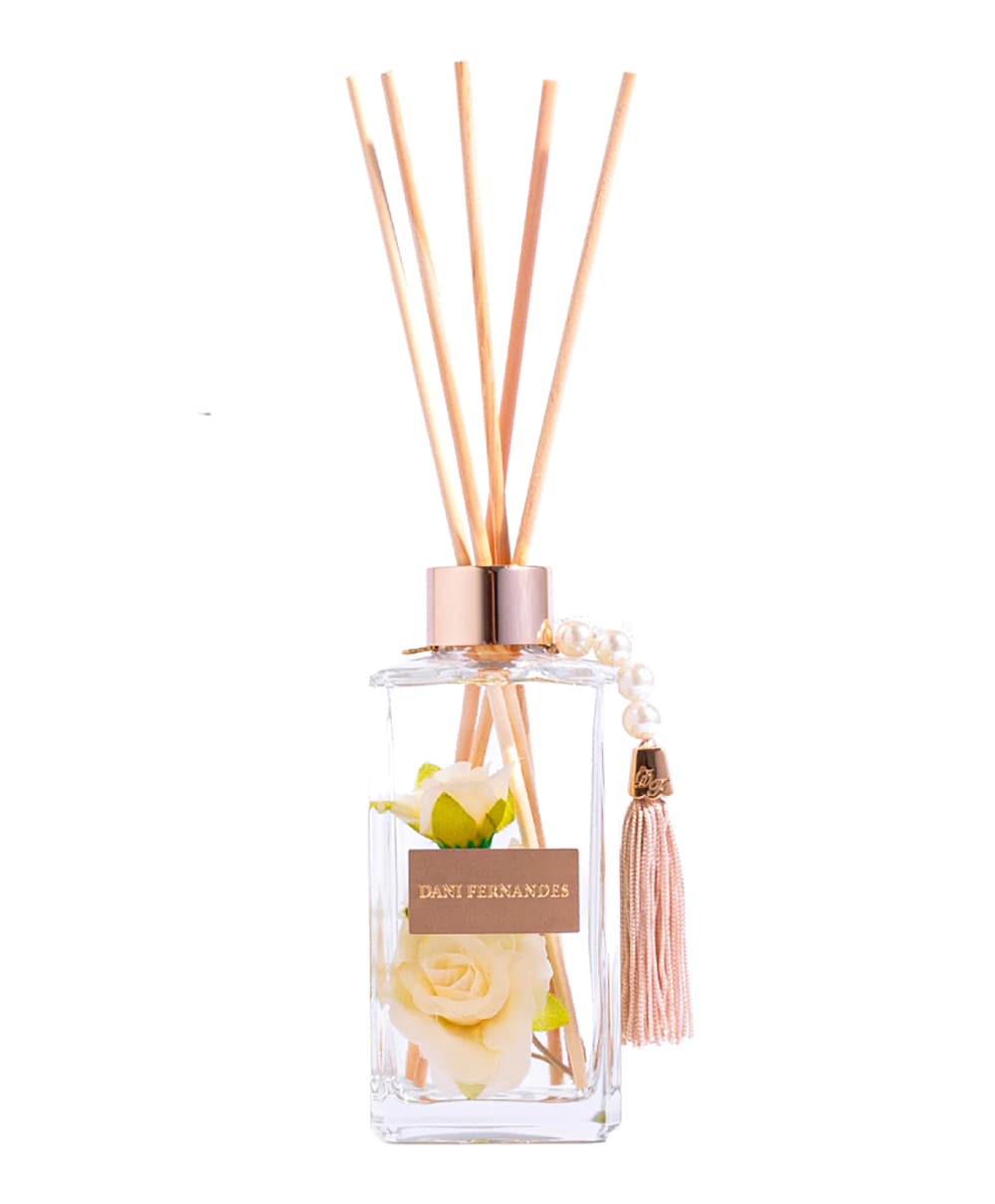 Difusor de Aromas Mini Rosas Tênue 250ml óleo - Branco