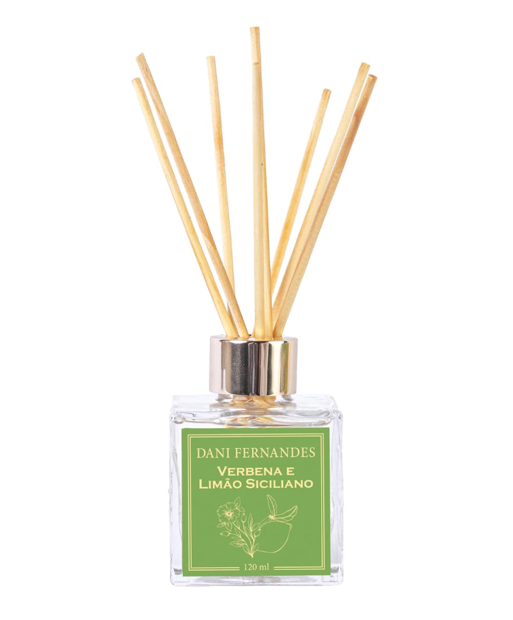 Difusor de Aromas Verbena e Limão Siciliano 120ml Óleo | Dani Fernandes
