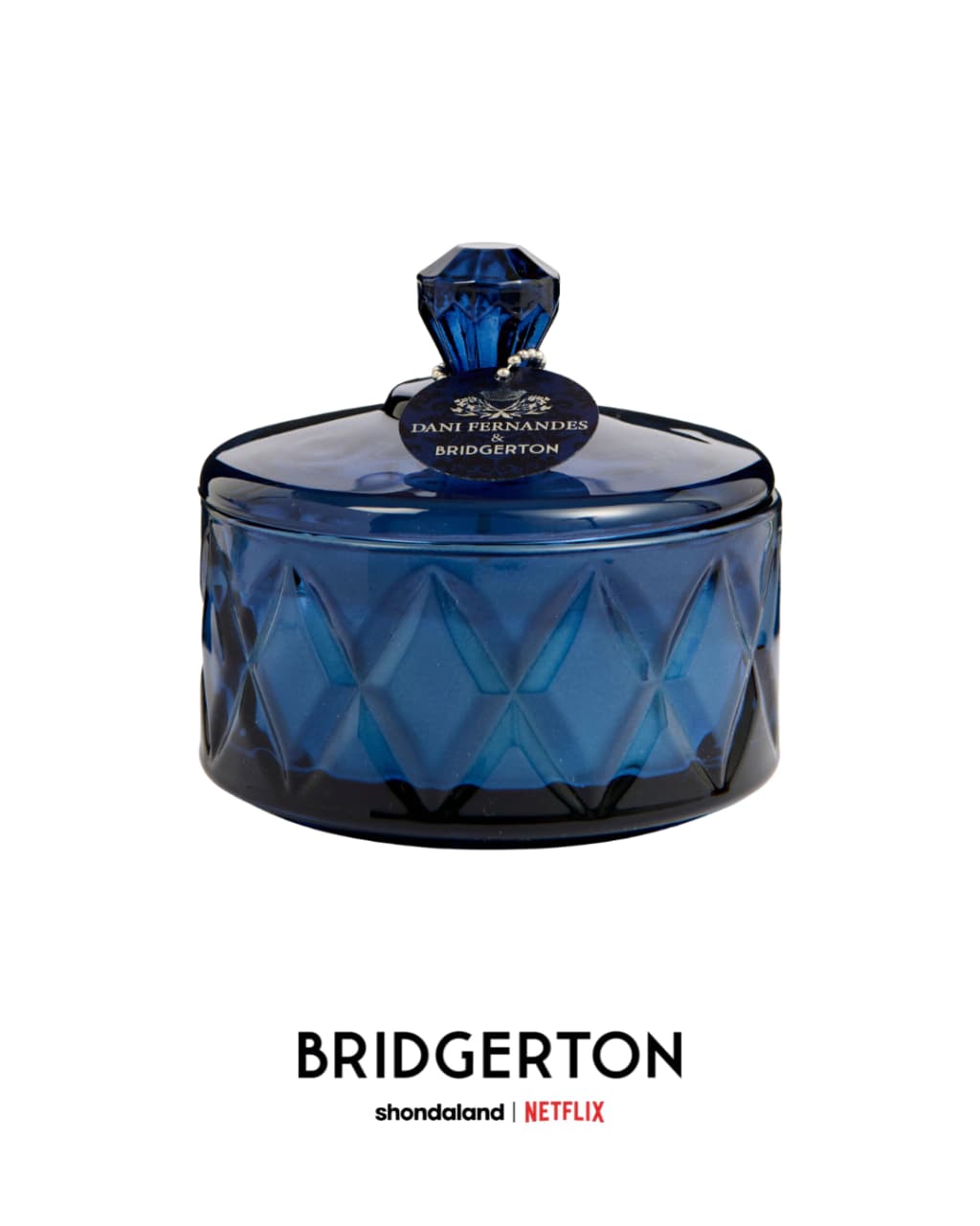 Vela Perfumada Hortênsias & Segredos 190g | Dani Fernandes & Bridgerton